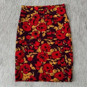 LuLaRoe pencil skirt. Floral pattern